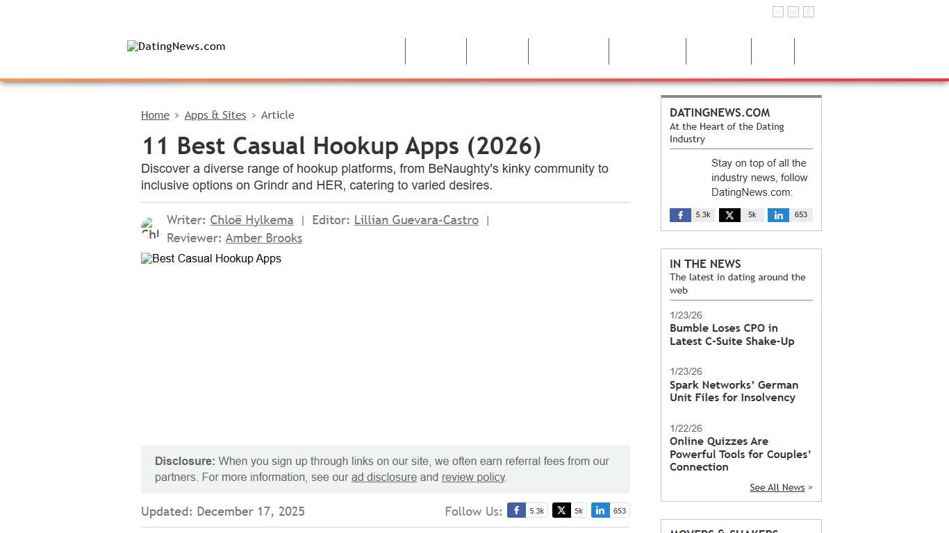 11 Best Casual Hookup Apps (2026)